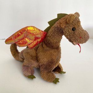 1998 TY Scorch Beanie Baby Dragon Plush Vintage